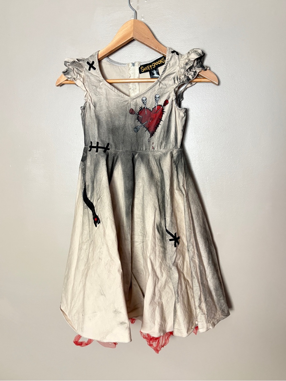 Chasing Fireflies Sweet Spooks Voodoo Doll Halloween Costume Dress Girls Sz 10